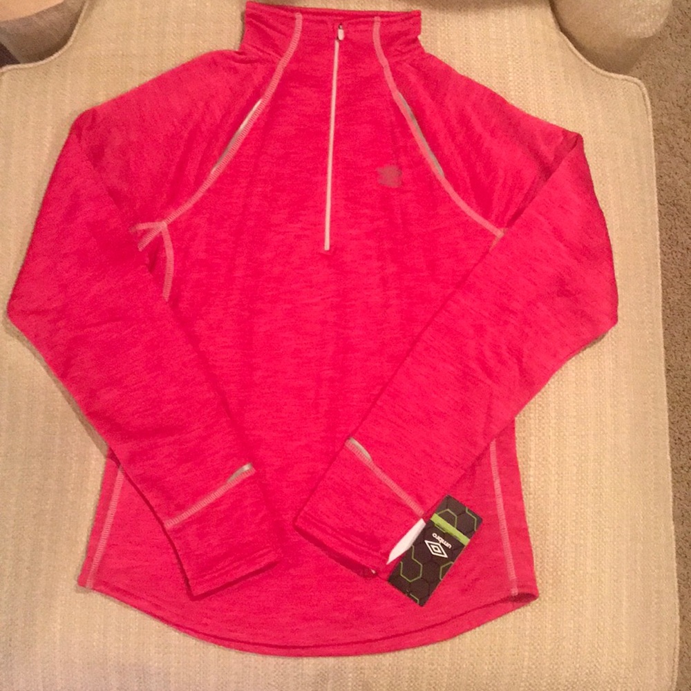 BNWT Vintage Umbro Space Dye Fleece Half-Zip Workout Jacket Medium